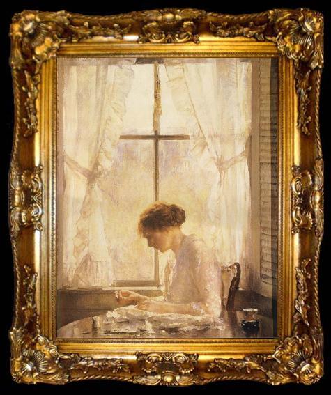framed  Joseph Ducreux The Seamstress, ta009-2